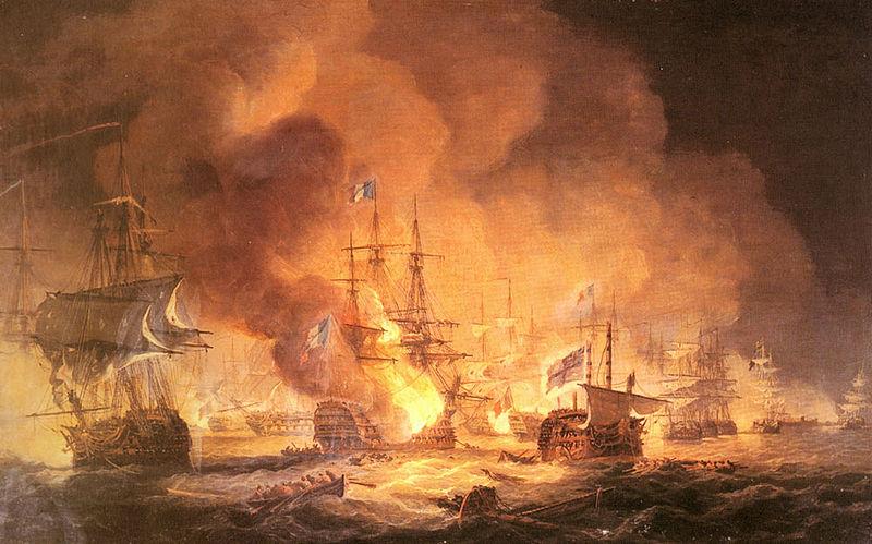 Thomas Luny Battle of the Nile oil painting picture